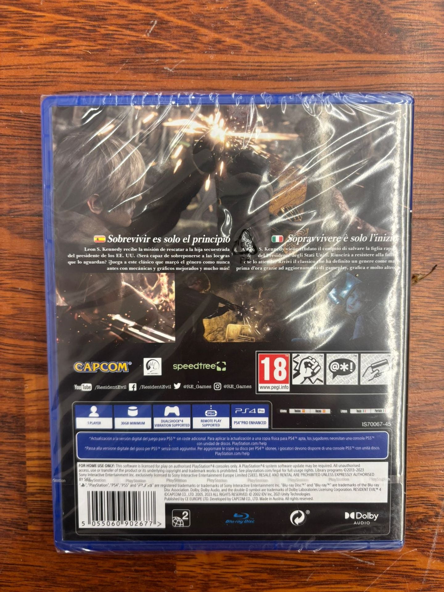 Resident Evil 4 Remake PS4/PS5 IT/ES Resident Evil 4 Remake PS4/PS5 IT/ES
